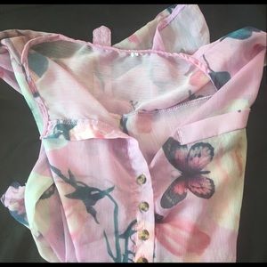 See through long sleeve shirt